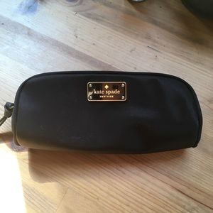 Black Kate spade makeup bag